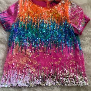 Eva Franco for Anthropologie sequin top